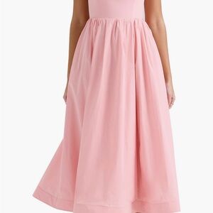 House of CB Pink Pleated Midi Dress